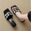 Half slippers women wear summer new fashion Xiaoxiang fashion exquisite high-end cool slippers