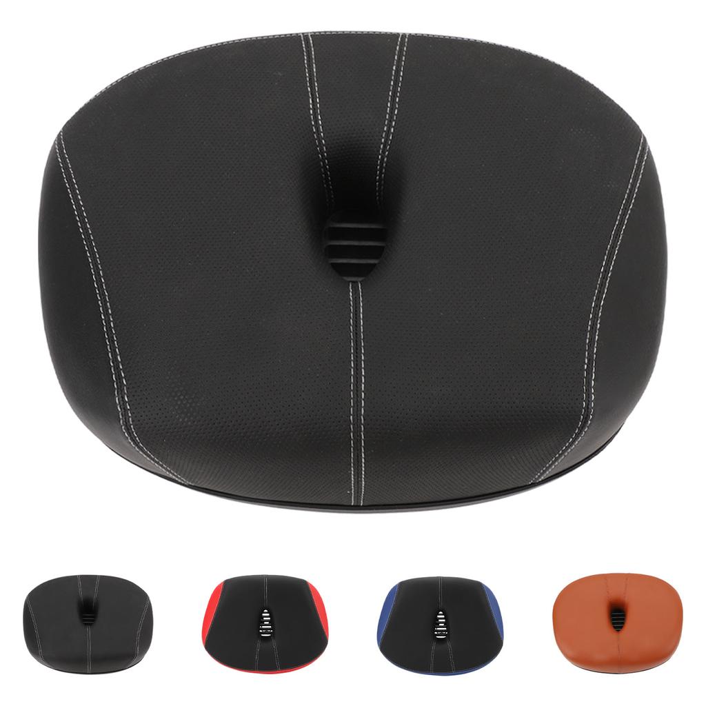 Noseless Bike Seat Wide Bike Saddle Replacement Thickened Hollow Breathable Shock Absorbing City Mou