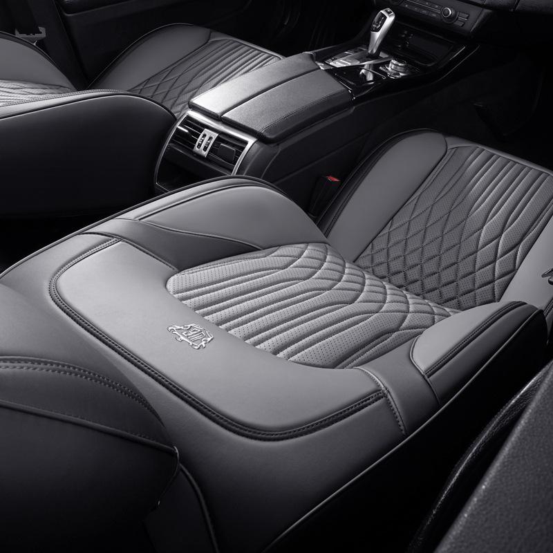 2025 Nappa Leather Universal Car Seat Cushion - All-Season, Full Surround, Thickened