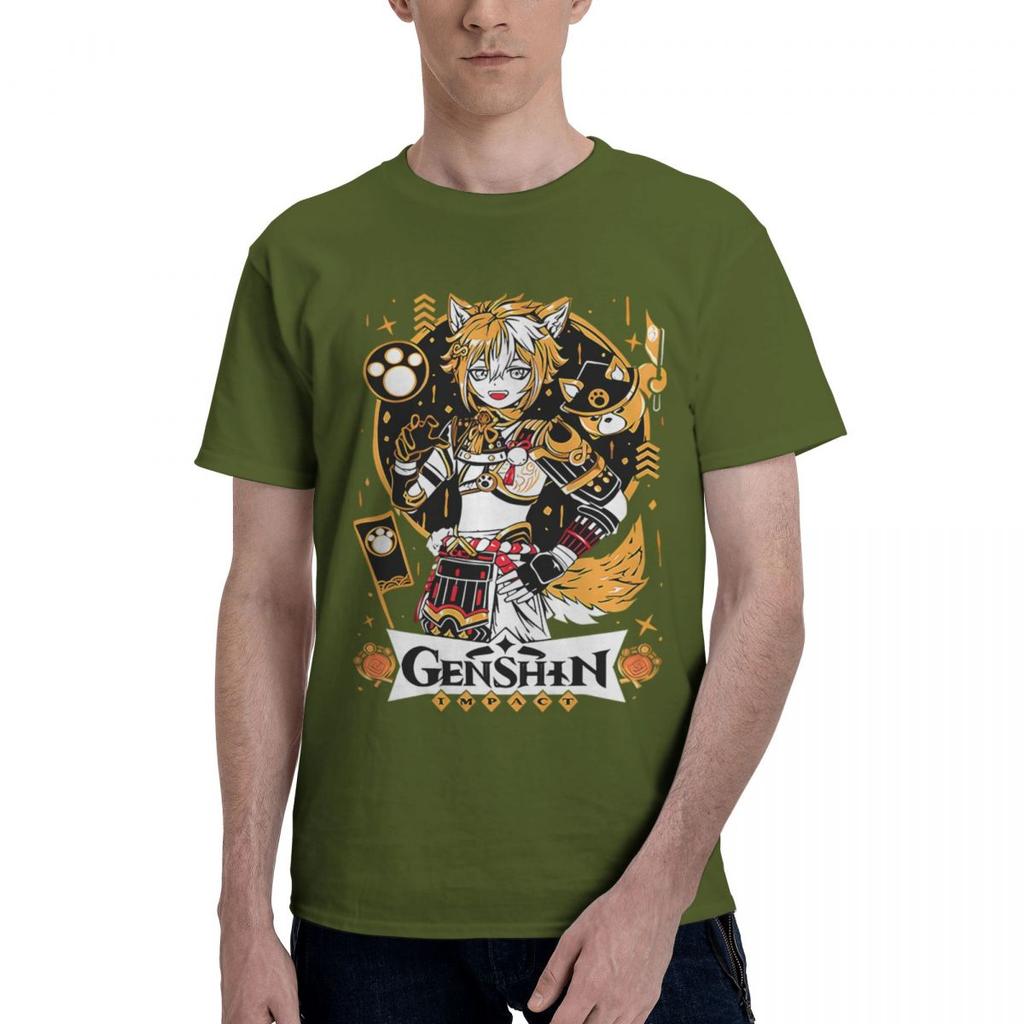 Genshin Impact Gorou 100 Cotton Casual Breathable Confortable Summer New Gifts And TShirts Mens Gifts