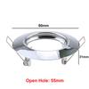 1/10 PCS GU10 MR16 Spot Encastré Cadres Noir Chrome pour Plafond Spot Orientable Rond Support de Lampe