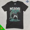 Miami Football Shirt, American Team Sports Tee, US Sports Clothing, Football Fan Gift, Football Apparel, Vintage Football Merch, Dolphin