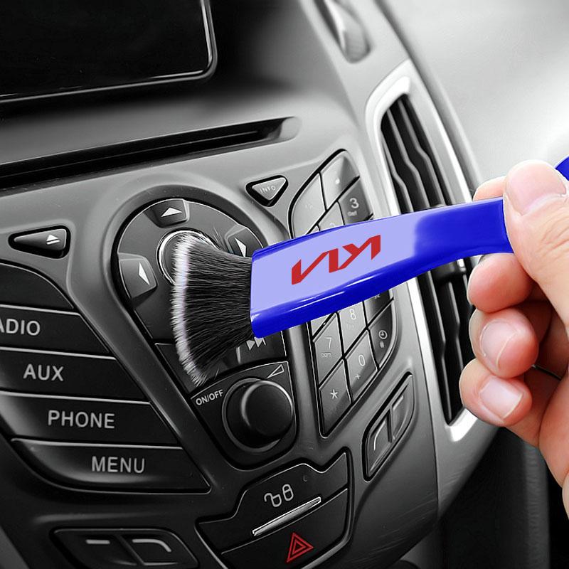 Car Air Conditioner Vent Cleaning Brush Auto Car Accessories For KIA Sportage Rio 3 Soul Optima Ceed Pro K5 K2 Pride