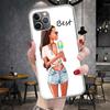 Girls Best Friends Forever BFF Soft Phone Case For IPhone 18 11 17 Air 16E 16 Pro Max 15 + 14 Plus 13 Mini 12 Apple 7 SE 8 Fundas C
