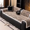Bohemian Style Plush Sofa Cover Cloth Fixed Anti Slip Sofa Bay Window Cushion Straight Row One-piece Autumn and Winter Seasons