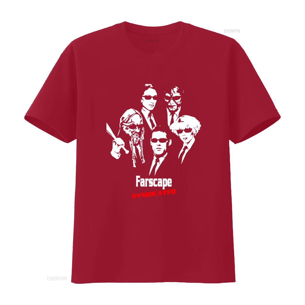 Farscape Syndicated Movie T Shirt 100 Cotton Black Reprint Digital TK0148 vintage Washed fashion Stylish streetwear graphic