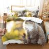 Cute Dog Cat 3D Print Bedding Set Comfortable Skin-Friendly Lovey Therapeutic Twin King Duvet Cover Set For Kids Boys Girls Gift