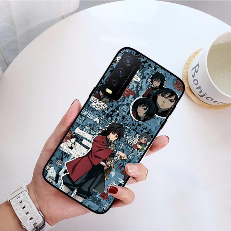 Kimetsu No Yaiba Demon Slayer Anime Phone Case for VIVO Y31 Y21 Y70 Y21S Y20 Y72 1907 Y12 Y11S Y53S Y33S Y55 Y76 Y51 Y15S Y01