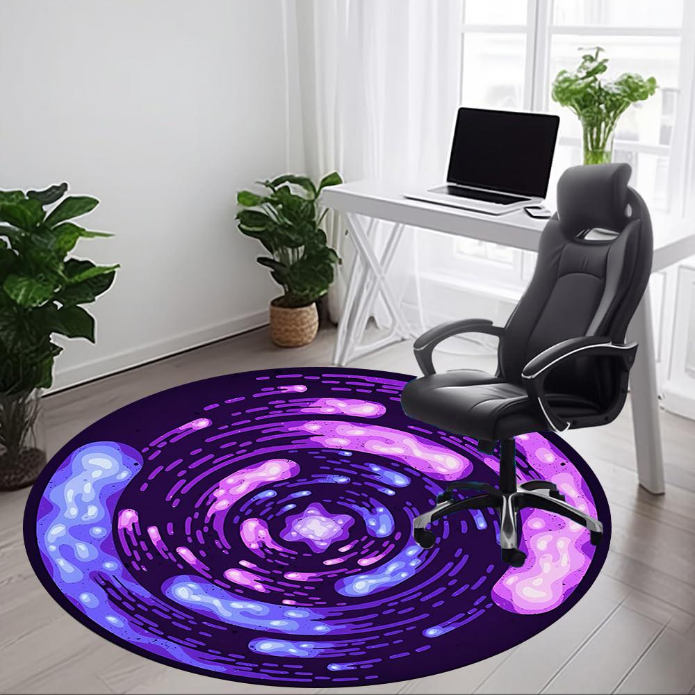 1 Stück Kosmischer Wirbel Stuhl Teppich für Büro, Weiche Flanell Überwurfmatte, Perfekt für Büro, Feiertagsparty Dekoration Wahl yy251113045