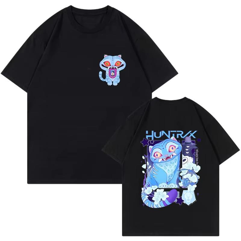 Saja Boys Band Casual Tee Shirt Kpop Demon Hunters Tiger Tshirt Fashion Summer Short Sleeve T-shirt Streetwear Clothes