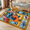 3D Printed Stitch,Lilo & Stitch,Disney Anti-Slip Rug - Machine Washable Office Rug for Living Room, Bedroom, Office