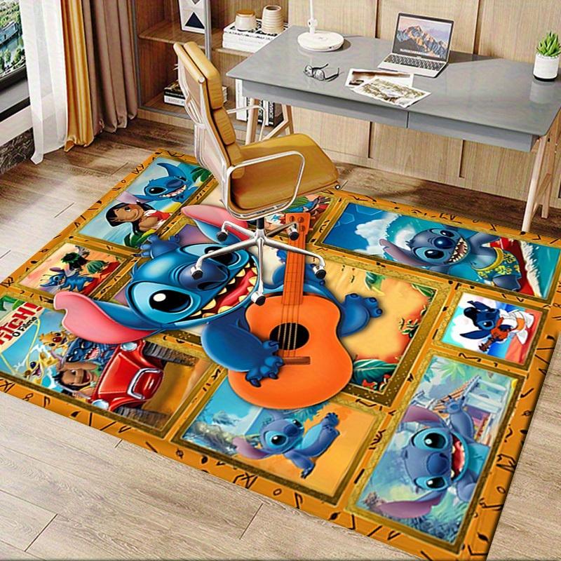 3D Printed Stitch,Lilo & Stitch,Disney Anti-Slip Rug - Machine Washable Office Rug for Living Room, Bedroom, Office
