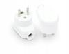 Angled Plug, Removable, 2P+Z, 16A, 250V White