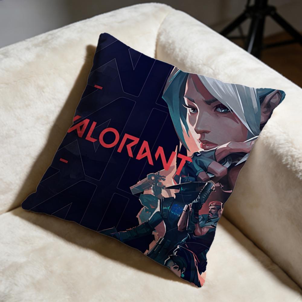 

Hot VValoranted Cushion Cover Soft Decorative Pillow Case Suitable for Bedroom Sofa Car Travel Use 30X30cm