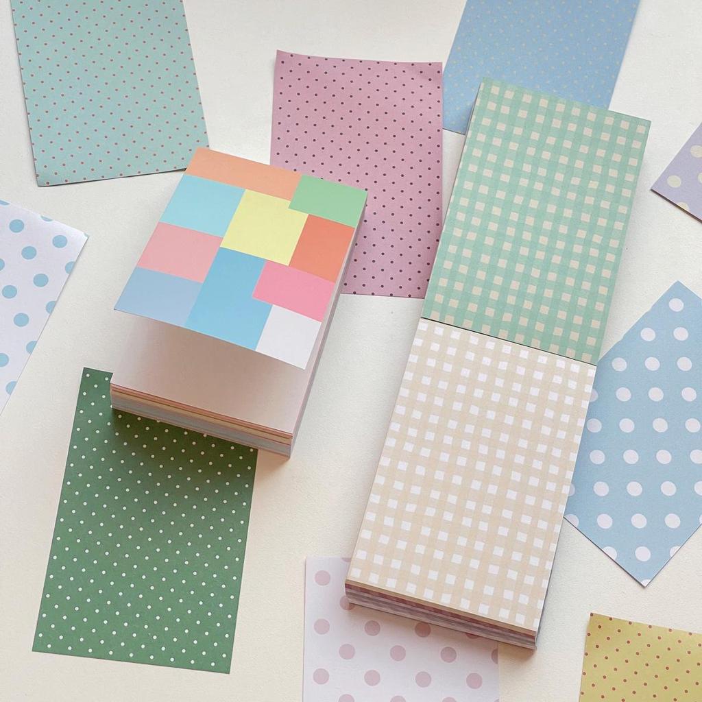 Super Thick Polka Dot Sticky Notes Book, M5 Journal Pages, Collage Sticky Notes, No Adhesive Waka Waka