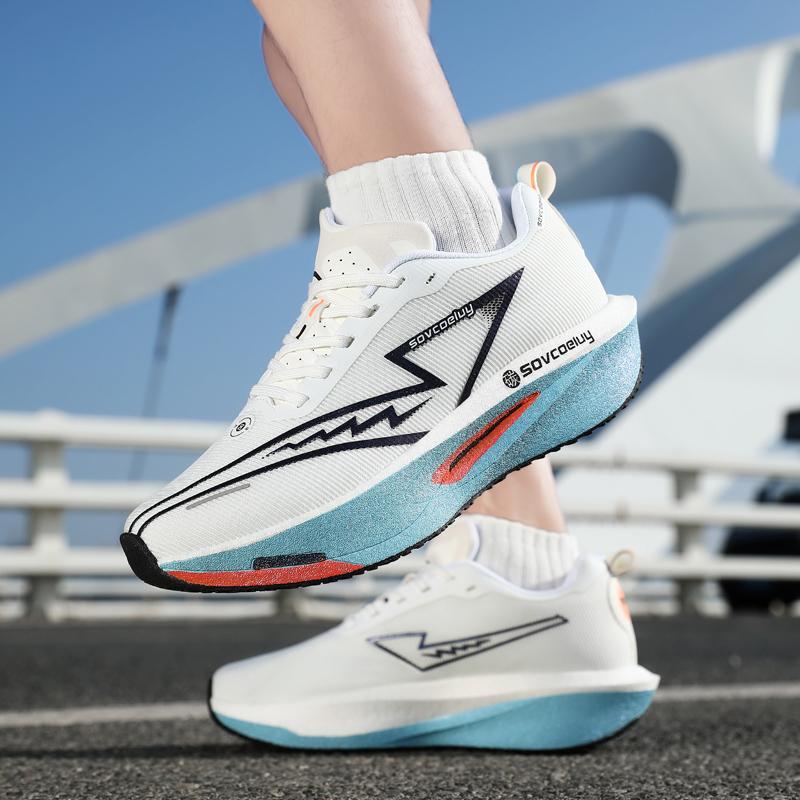 New Running Shoes Carbon Plate Marathon Speciality Men Athletic Breathable Lightweight Women'S Plush Comfort Chunta Leisure Athletic Shoes