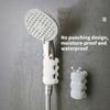 4Pcs Silicone Shower Head Holder Universals Shower Head Suction Cup Holder Wall Mounted Adjustable Shower Holder