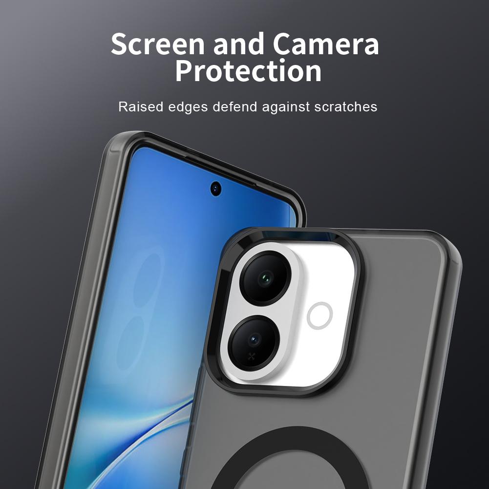 For vivo V60 Lite 5G/V60 Lite 4G Magnetic Case Anti Drop Hybrid Phone Back Cover