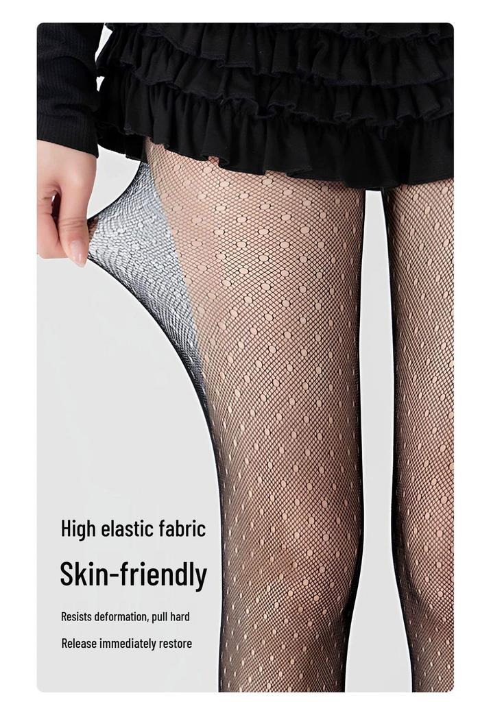 Ultra-Thin Breathable High Elastic Anti-Snag Black Tights with Seamless Crotch