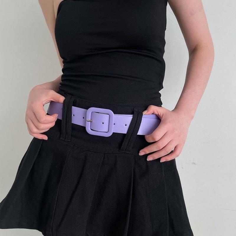 Rose Y2k Chic Pink Womens Belt With Colorful Buckle For Outfits Casual