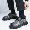 Men’s Oxford Shoes Street Style Leather Shoes Men Tuxedo Punk Thick Sole Height Increase Party Dress Shoes Plus Size