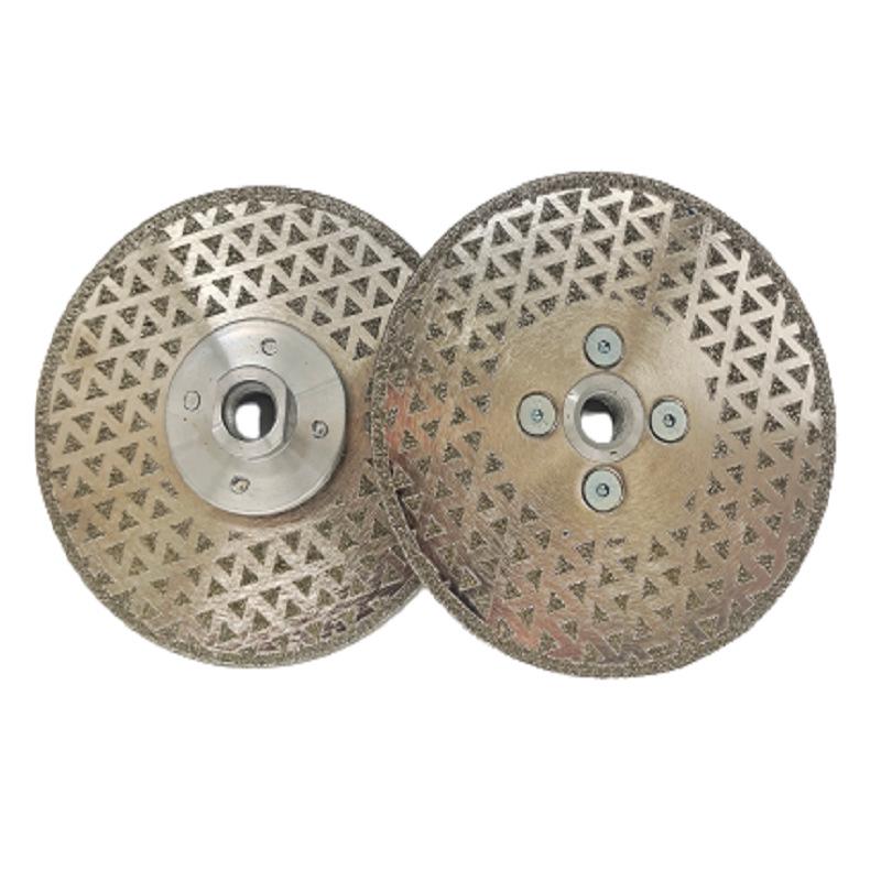 Double-Sided Electroplated Diamond Saw Blade for Marble & Granite with M14 Flange