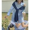 New Off-the-shoulder Polo Collar Shirt Dress Women's Autumn Design Sense Niche Art Sense Chic Short Skirt