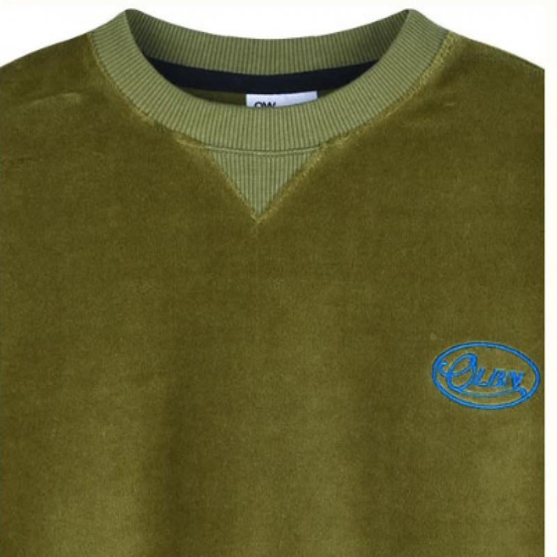  Olivan  Embroidered Piping Top And Bottom  Green 