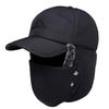 Men's Thick Velvet Lei Feng Winter Hat for Middle-aged and Elderly - Warm Knitted Design