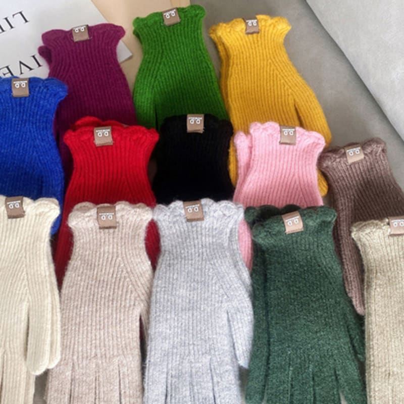 LALA Super Fine Wool Knit Gloves