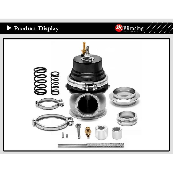 VR - GT II 60MM Adjustable Turbo Wastegate Black- V BAND For 1jzgte / SR20DET / JDM VR5891BK