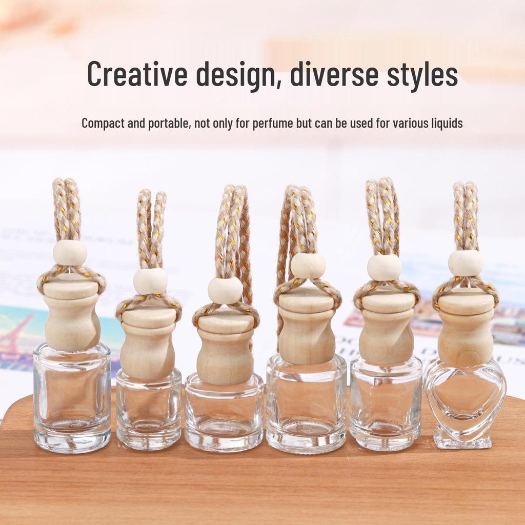 Creative Rope-Handle Glass Bottle Air Freshener and Flameless Diffuser