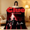 Game C-Cluedo C-Clue Throw High-Density Short Plush Blanket Soft Skin-Friendly for Sofa Nap Air-Conditioned Room