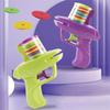 Foam Disc Launcher Cat Toy 15Pcs Colorful Flying Discs 1Pc Gun Launcher Cat Interactive Toys for Indoor Outdoor Training Chasing