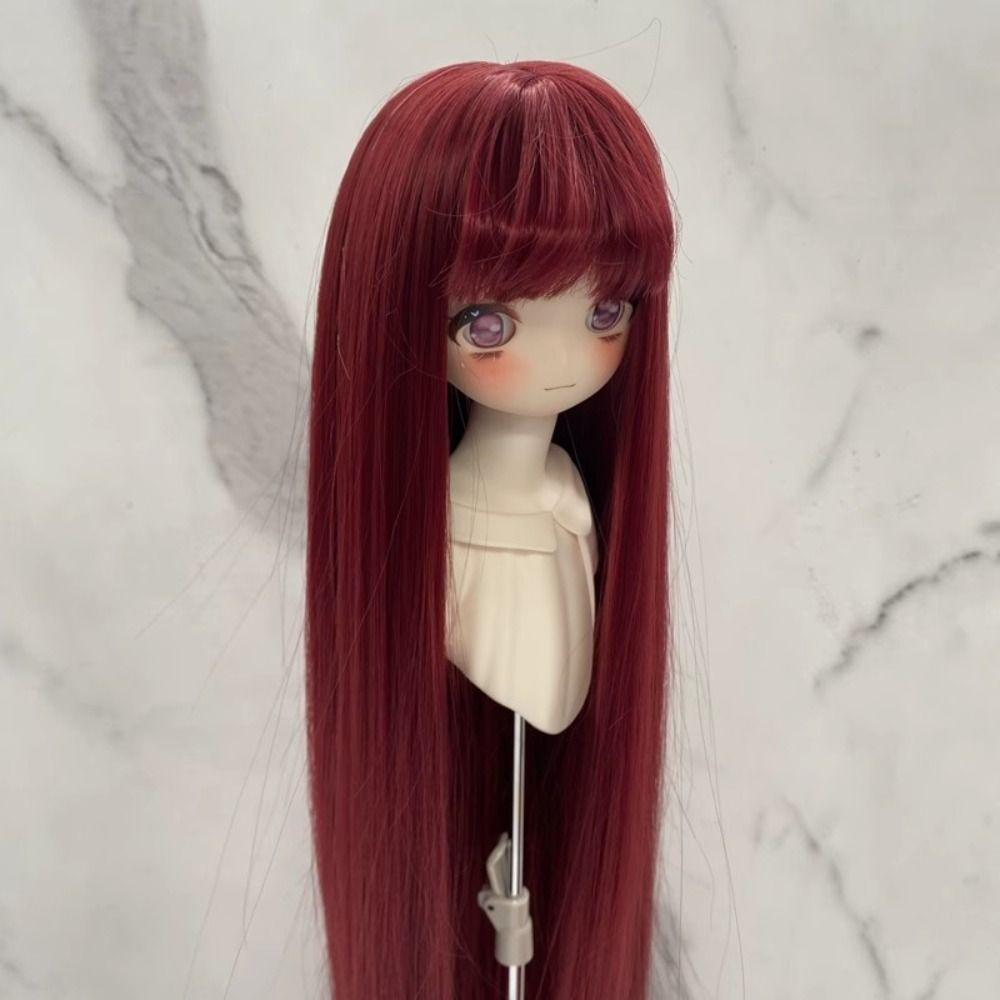 Long Straight Bjd Doll Wig 1/3 & 1/4 & 1/6 Doll Hair Wig Humanoid Dolls BJD Doll Hair  Girls Toy