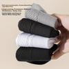 Pure Cotton Men's Mid-Calf Socks with Massage Sole, and Casual Socks, All Cotton, Sweat-Absorbing, Breathable, Mixed Color Box, Versatile 6 Pairs