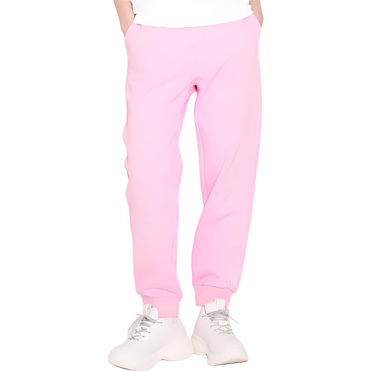 MLB Basic Logo New York Yankees Brand Logo Mid-Rise Tapered Knit Joggers Unisex Joggers Pink 3FTPB0221-50PKS