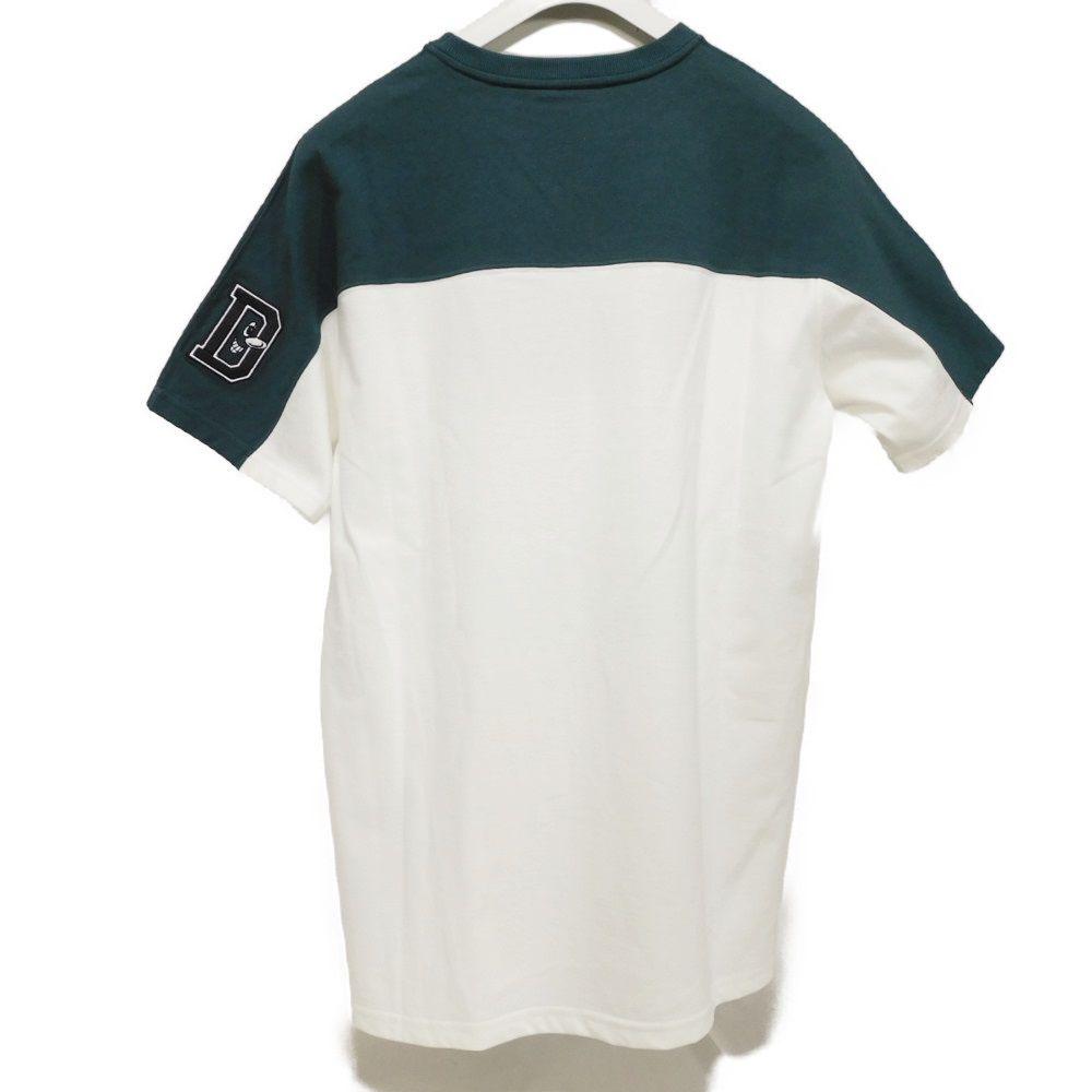 Used 10656 Logo Patch Crew Neck 193J646A0554 7829 S Green FS Stamp Unused Kenny Scharf White Men's from Japan AUTHENTIC