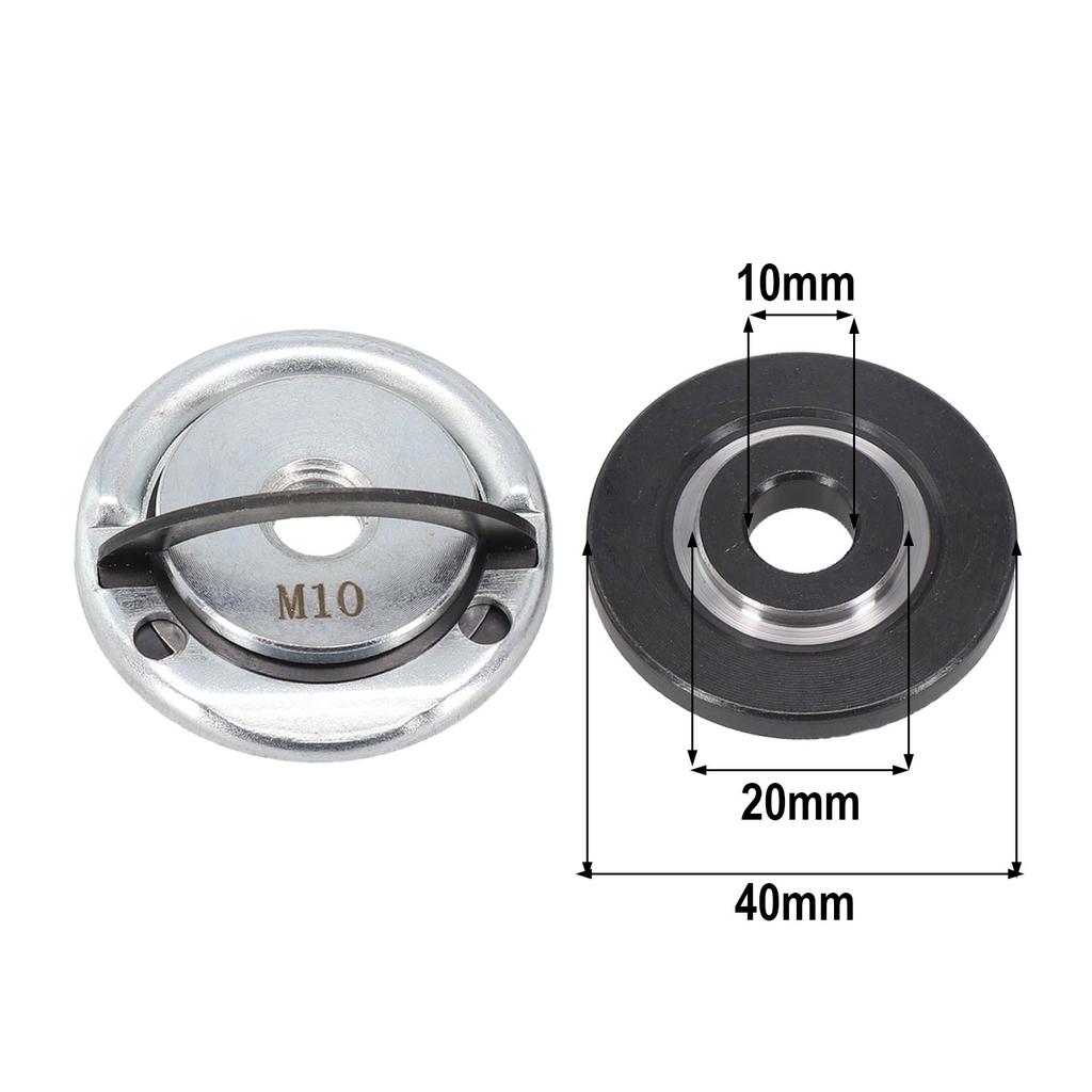 1 szt. M10 Szybkozłączka Samoblokująca Tarcza Dociskowa Szlifierki Nakrętka Kołnierzowa Zestaw Uchwytów Mocujących Narzędzia do Uchwytów Mocujących Części