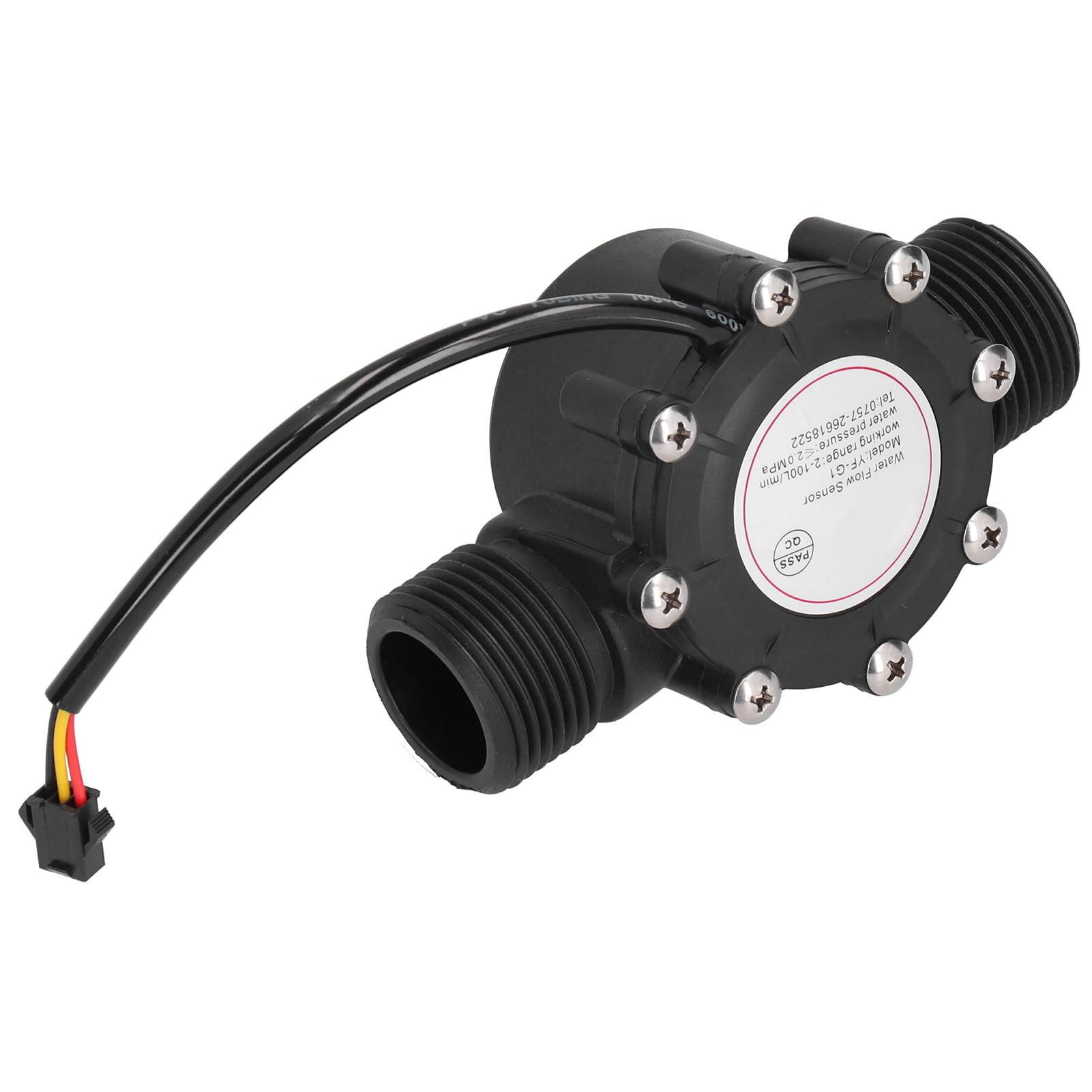 

Flow Sensor Water Flowmeter Counter Hall Meter G1in Male Thread Swimming Pool DC524V YFG1