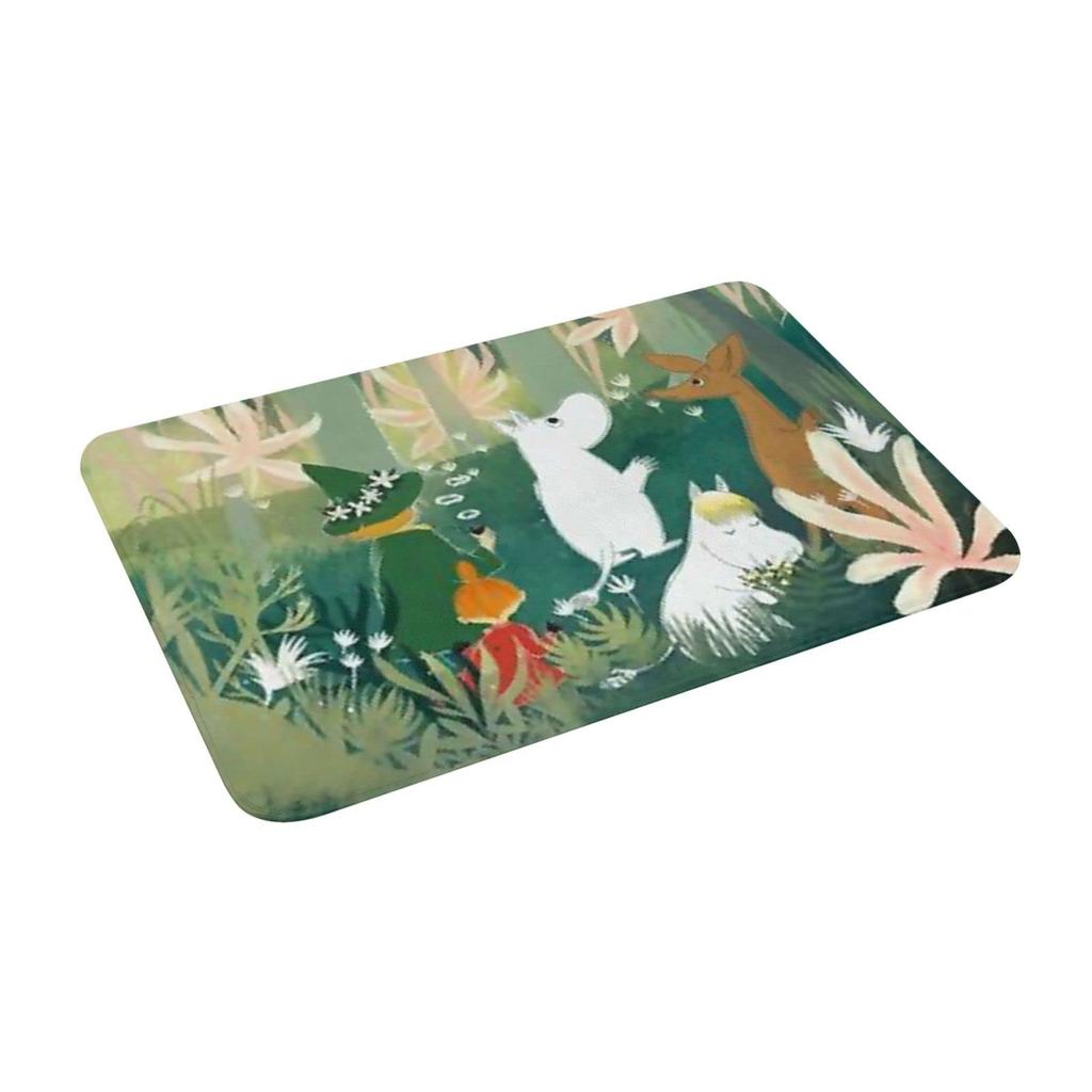 Moomin entrance and fully suitable for indoor and outdoor Fluffy and perfect for commercial and home 50x80cm mat, stylish, non-slip, washable,