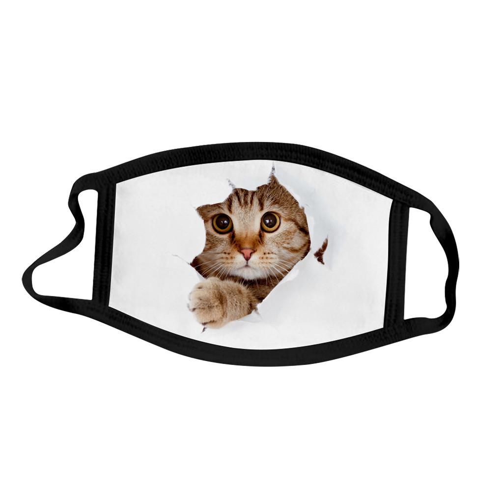 1PC Cute Print Washable Reusable Face Mask  Mask Anti-ultraviolet Mask