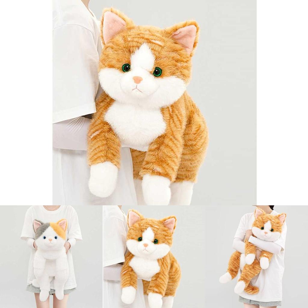 Cute Realistic Cat Plush Toy With Soft Pp Cotton For Kids Birthday Gift