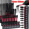 Batch Head Impact Screwdriver Bits S2 Steel Hex Shank Screwdriver Bits  With Holder