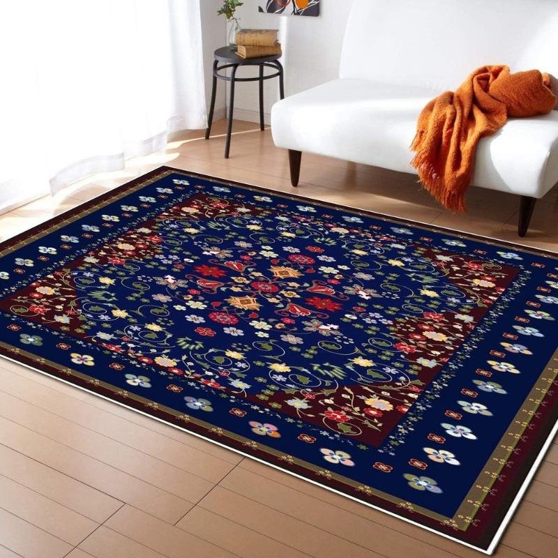 Luxury Bohemian Rugs Carpet Exotic Print Rug Home Decor Large Floor Mat for Spacious Living Room Bedroom Kitchen Classic
