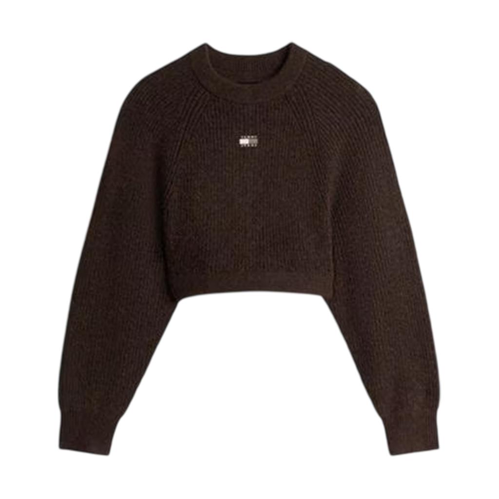 Tommy Jeans Womens/Ladies Knitted Cropped Raglan Jumper