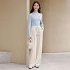 Leding Sweet Style Wide-Leg Knit Casual Pants
