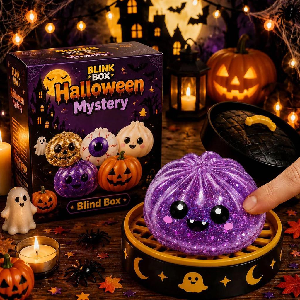 Geister-Knödel Squishy, Niedlicher Weicher Dehnbarer Halloween-Geister-Knödel zum Quetschen, Sensorisches Fidget Squishy Zur Angstlinderung, Perfekt für Gastgeschenke