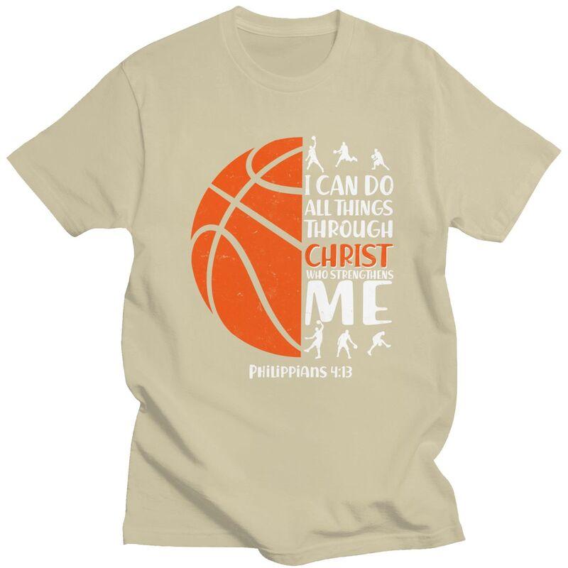 Custom Male Basketball Sport Quotes T Shirts ShortSleeve Cotton Tshirts Classic Tshirt Casual Tees Clothing