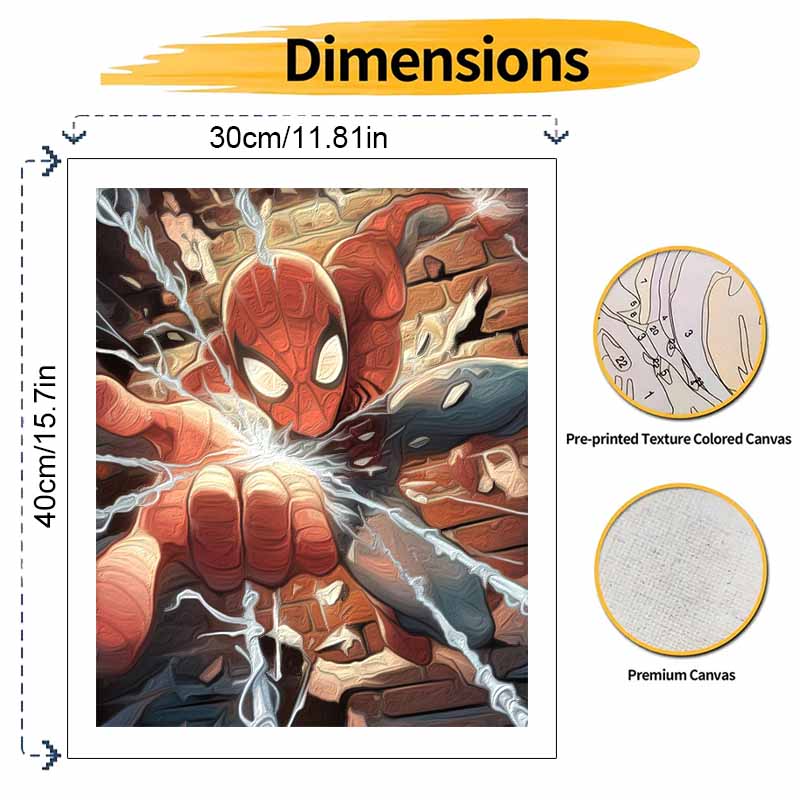 Disney SpiderMan digital oil painting art kit DIY handmade home decoration gift